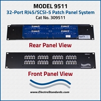 32-Port RJ45 SCSI-5 Patch Panel System