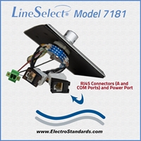 RJ45 CAT5e Online/Offline Rotary Switch, 12VDC Power for LED