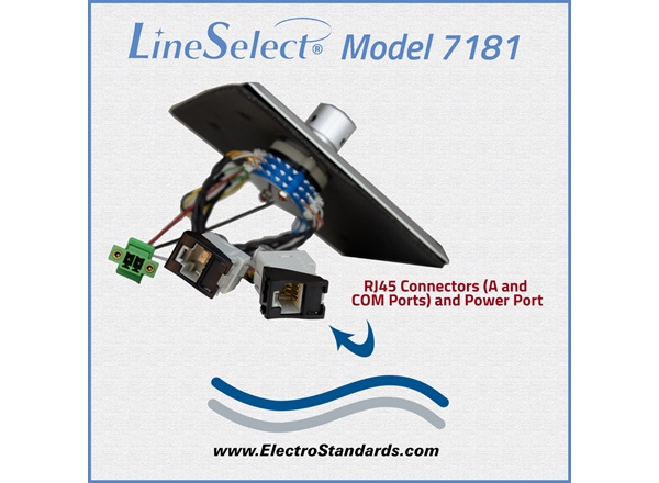 RJ45 CAT5e Online/Offline Rotary Switch, 12VDC Power for LED