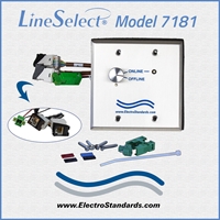 RJ45 CAT5e Online/Offline Rotary Switch, 12VDC Power for LED