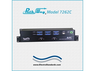 Catalog # 305262C - Model 7262C 2-Channel DB25 A/B Switch, RS232 & Contact Closure Remote Control