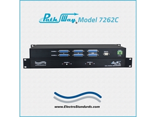 Catalog # 305262C - Model 7262C 2-Channel DB25 A/B Switch, RS232 & Contact Closure Remote Control