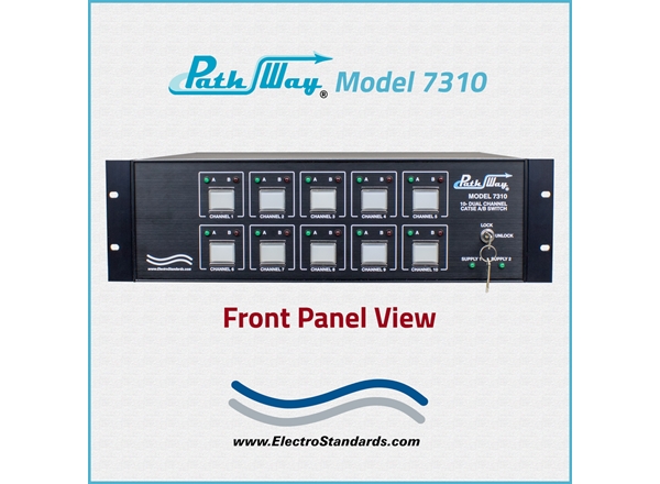 10-Channel, Dual Channel RJ45 Cat5e A/B Switch w/Telnet, Keylock