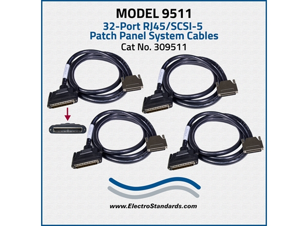 32-Port RJ45 SCSI-5 Patch Panel System