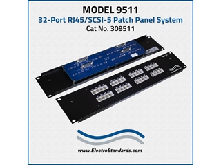 309511 - 9511 32-Port RJ45/SCSI-5 Patch Panel System