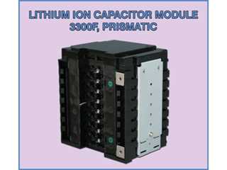 3300F Prismatic in Series of 4, Lithium Ion SuperCapacitor Module ESL703304 (JSR MPA15G825H)