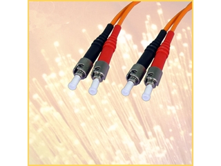 ST/ST Fiber Optic Cable, 62.5/125, PVC Riser,  Multimode, 1M, 981815-01m