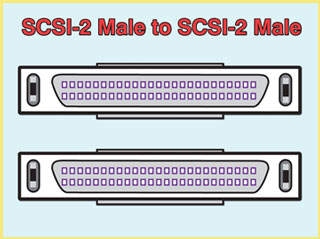 SCSI-2 Male to SCSI-2 Male, 50-pin